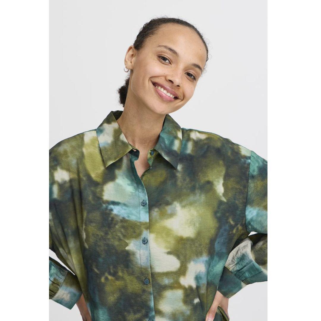Ibine Shirt - 20815569 - Birch Blur Mix
