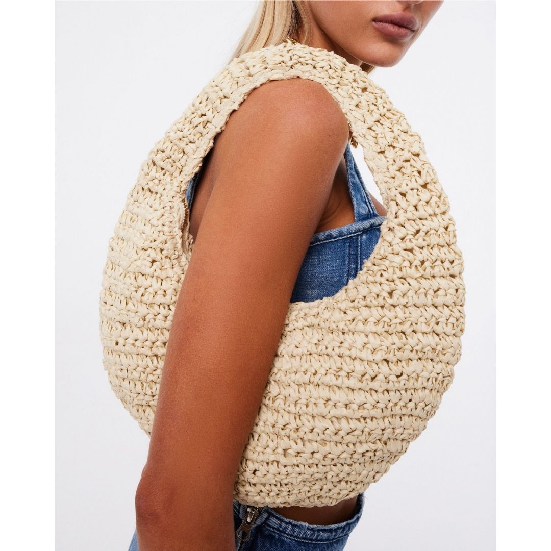Clementine Handle Bag - Natural Raffia