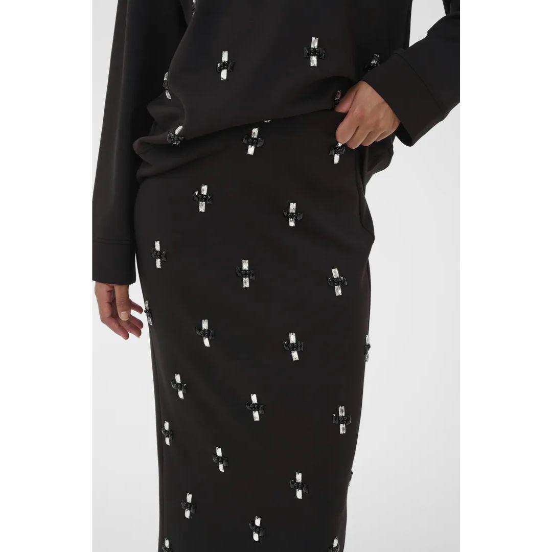 Aida Deco Skirt - 30112279 - Black