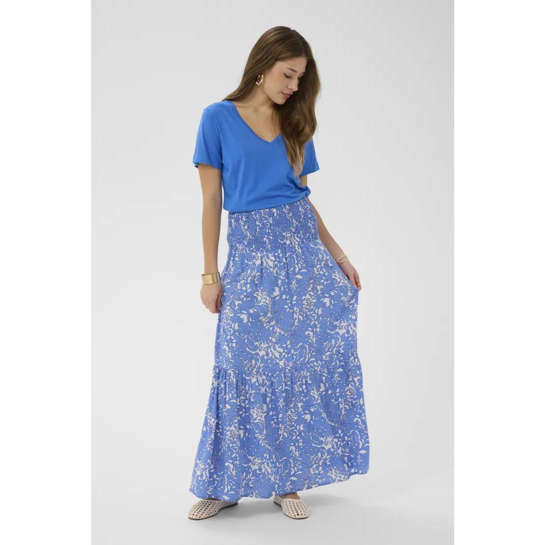 Tiah Smocked Maxi Skirt