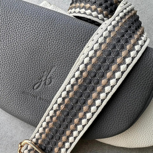 Crossbody Bag Strap - 50 Shades of Grey