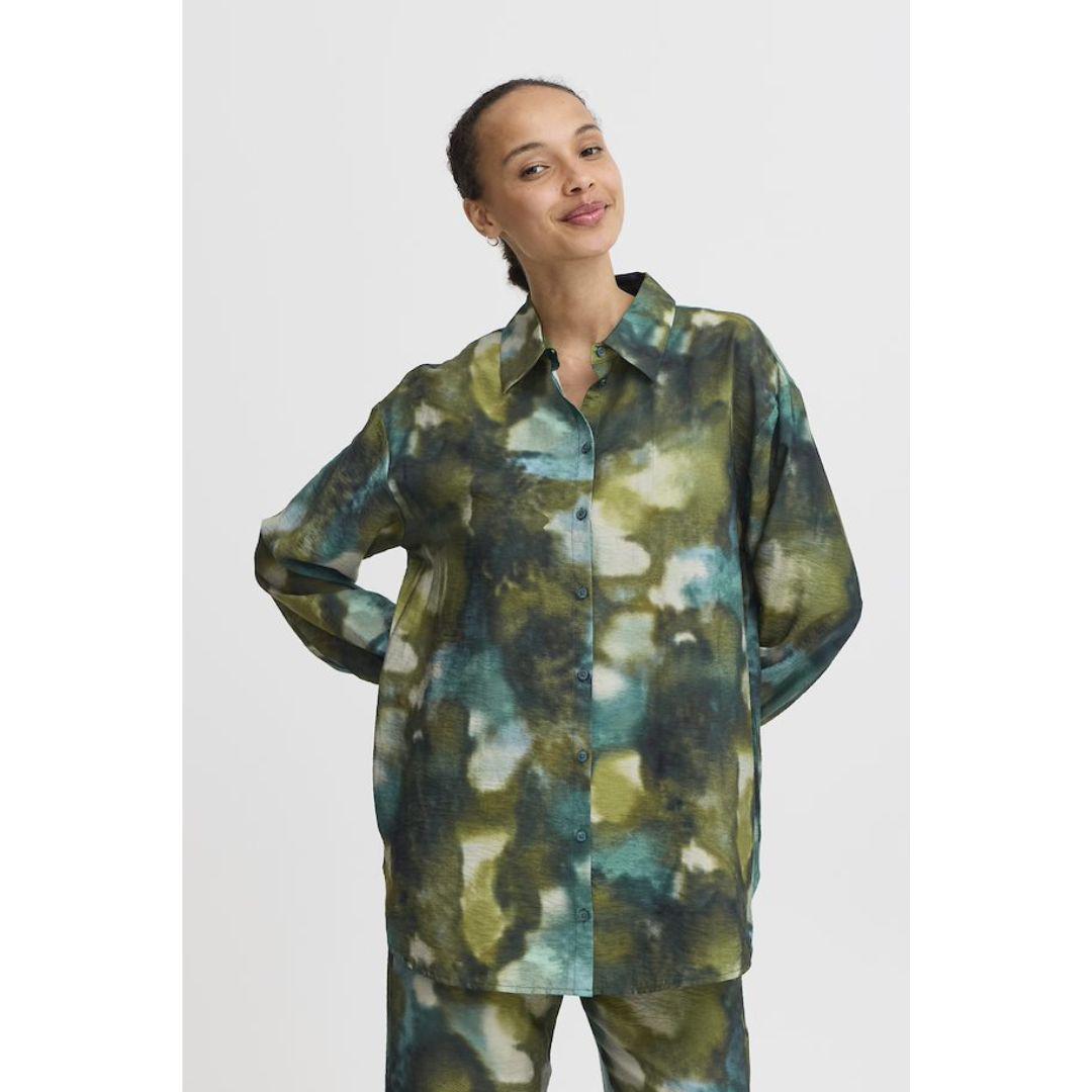 Ibine Shirt - 20815569 - Birch Blur Mix
