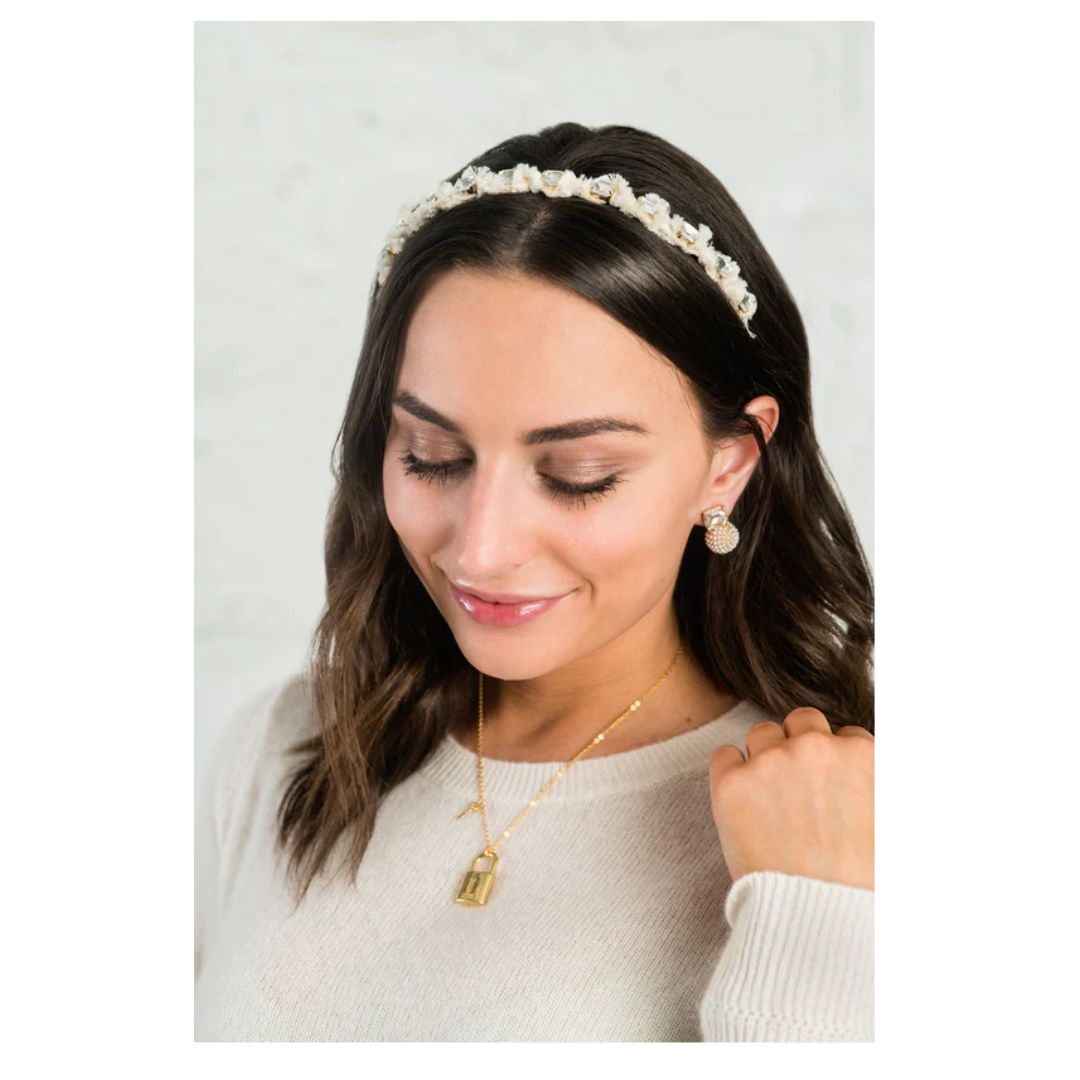 Phoebe Fluff Headband - Violet & Brooks