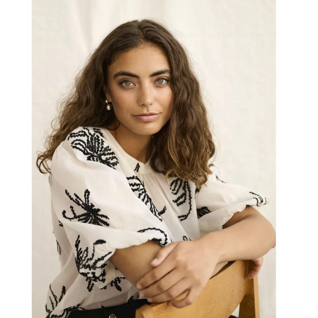 Bisera Blouse - Oyster