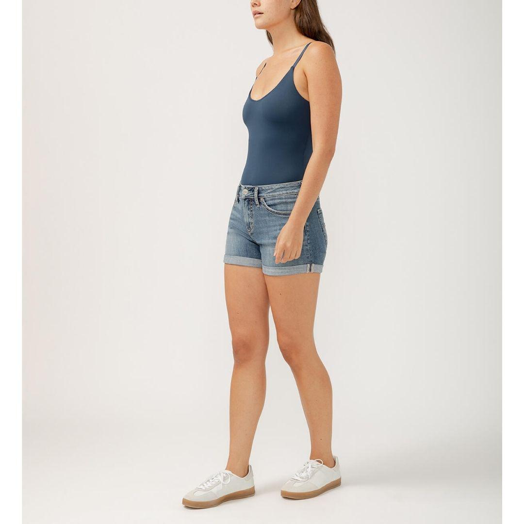 Suki Mid Rise Luxe Stretch Shorts - L53962CVS378 - Indigo