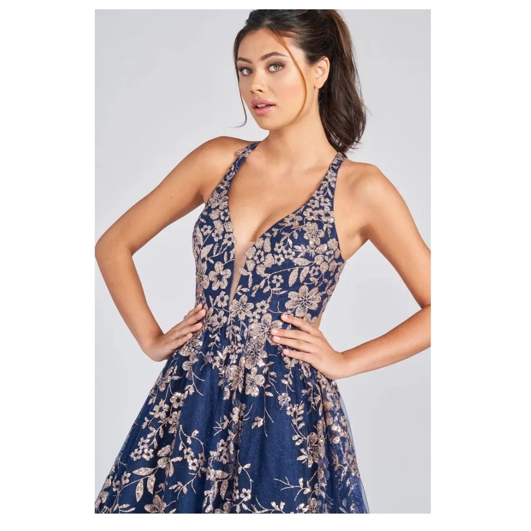 Colette for Mon Cheri - CL12223 - Navy/Gold
