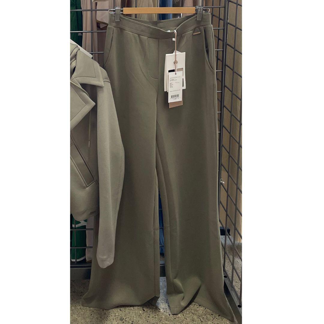 Gaudi Wide Leg Trouser - 7002521 - Dark Khaki