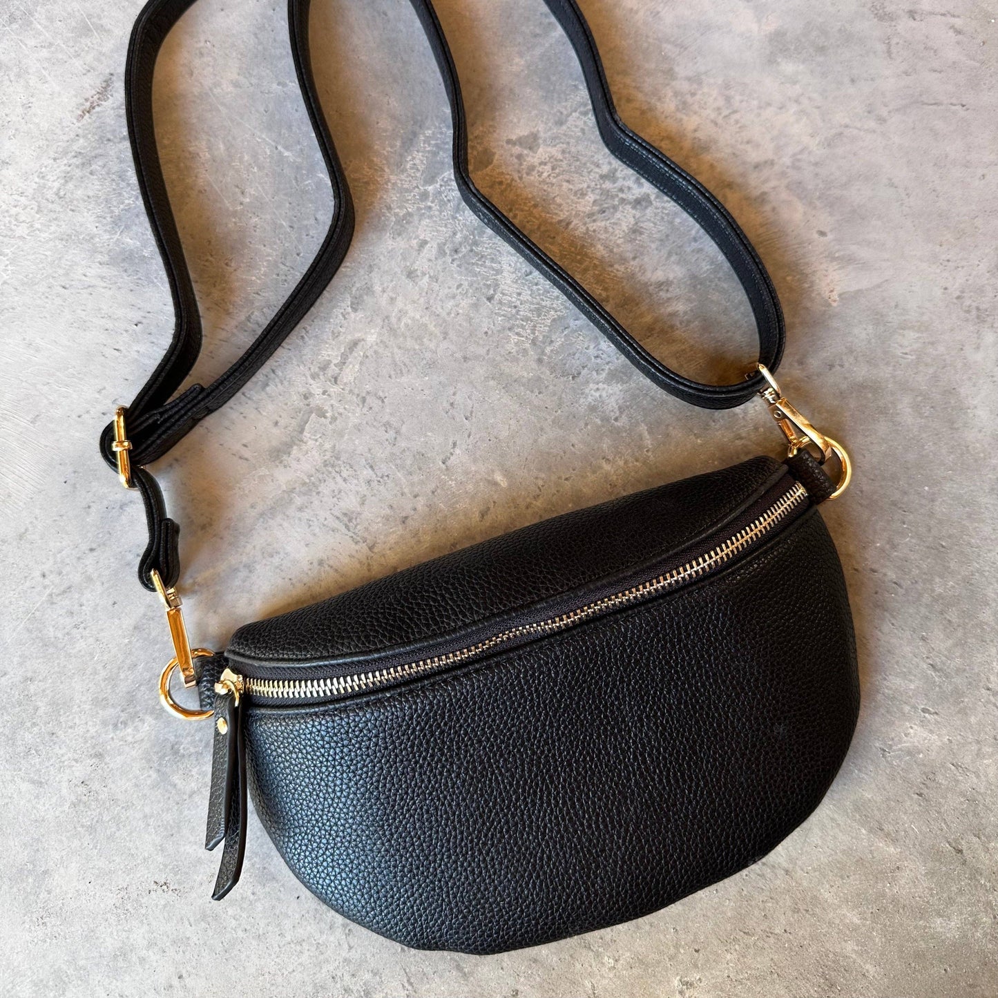 Faux Leather Cross Body Bag