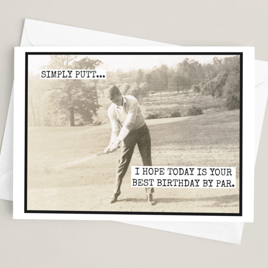 Simply Putt..Golfing Card