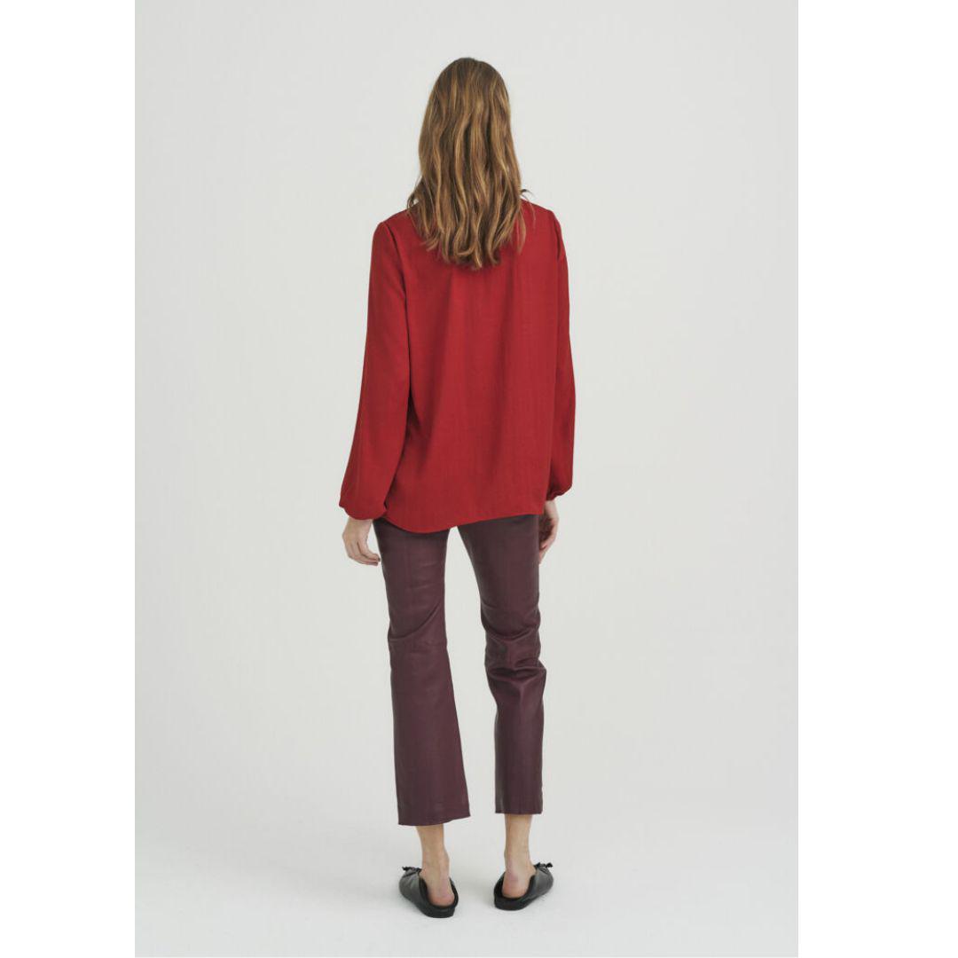 Rinda Blouse - 30105766 - True Red