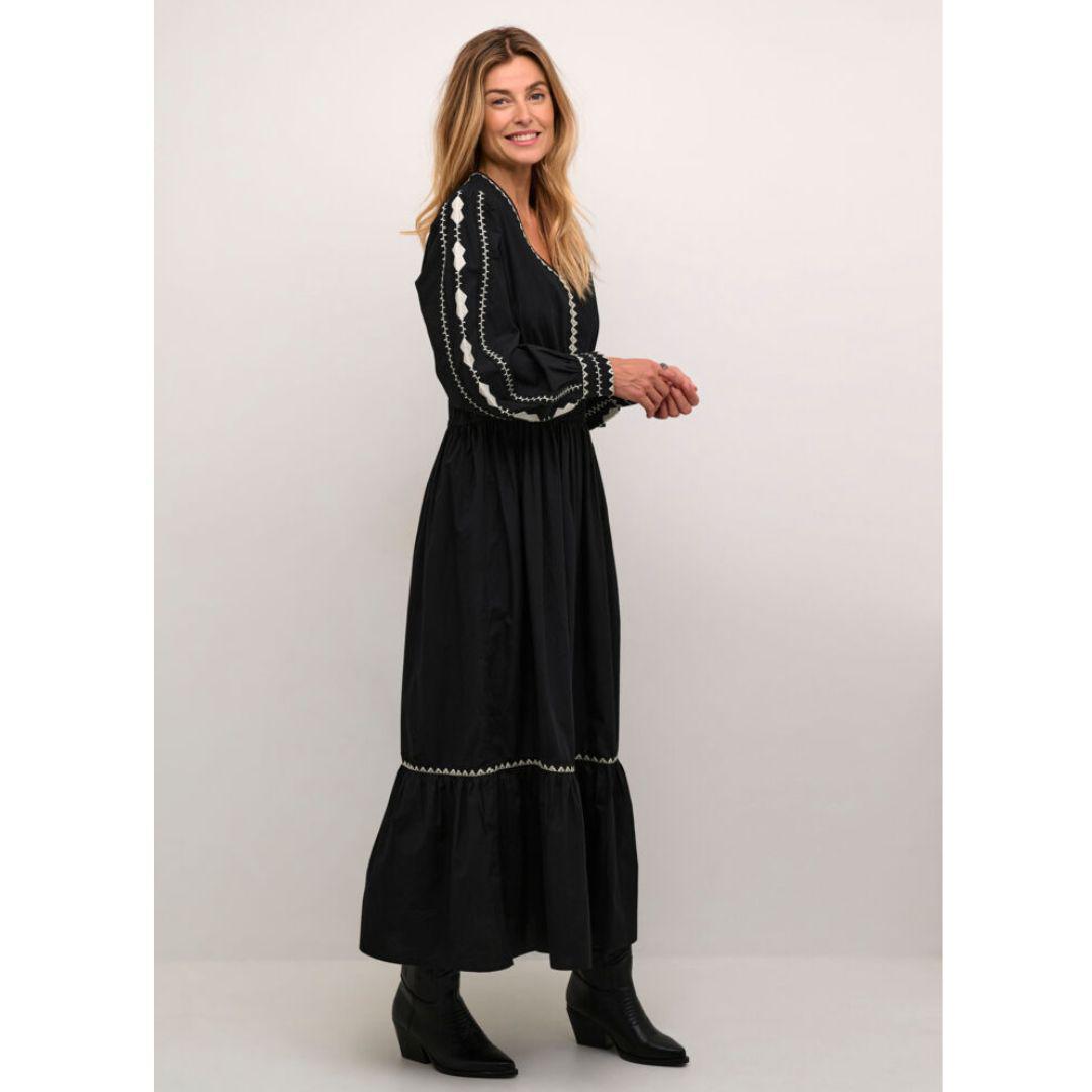 Gwen Long Dress - 10613167 - Pitch Black