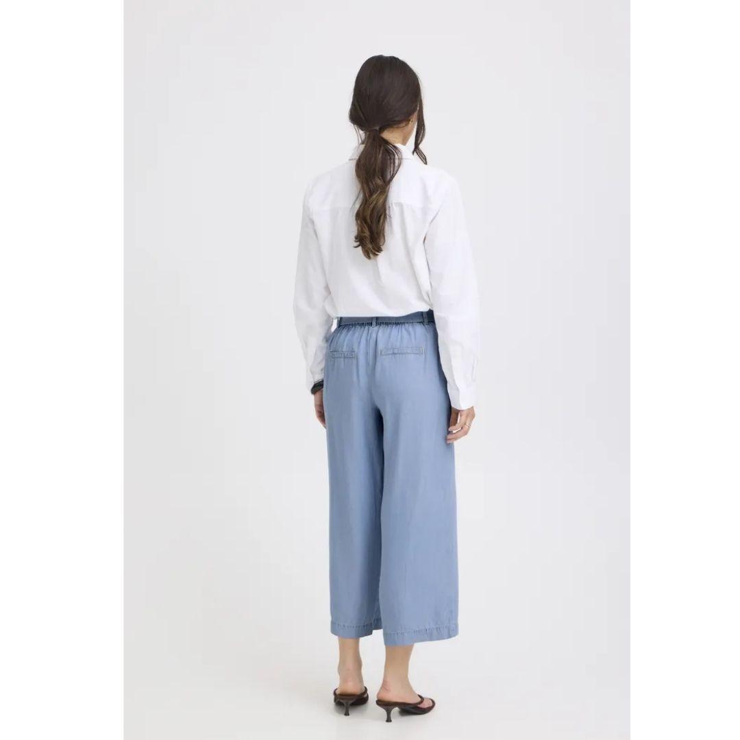 Kosmo Crop Pants | Light Blue Denim