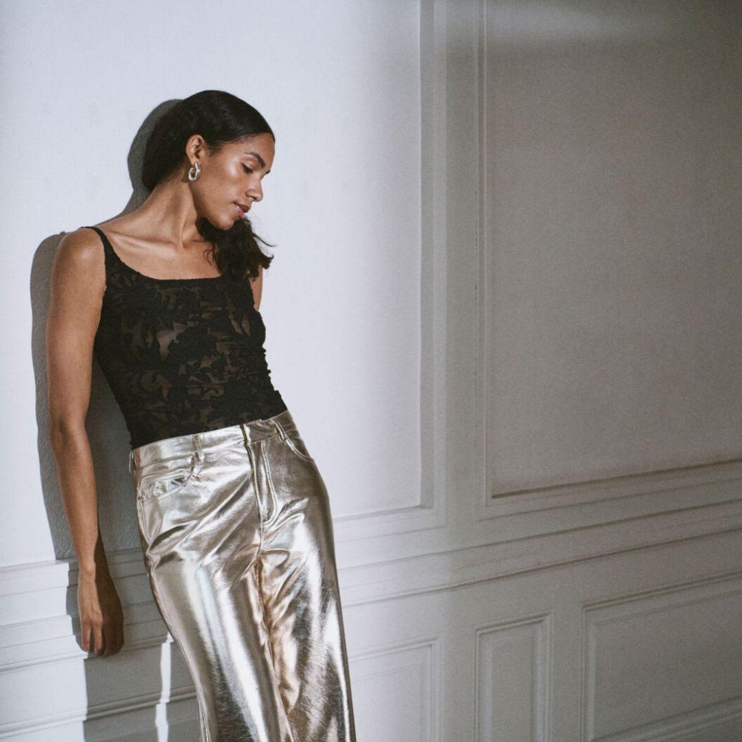 Danila Pants - 30407942 - Gold
