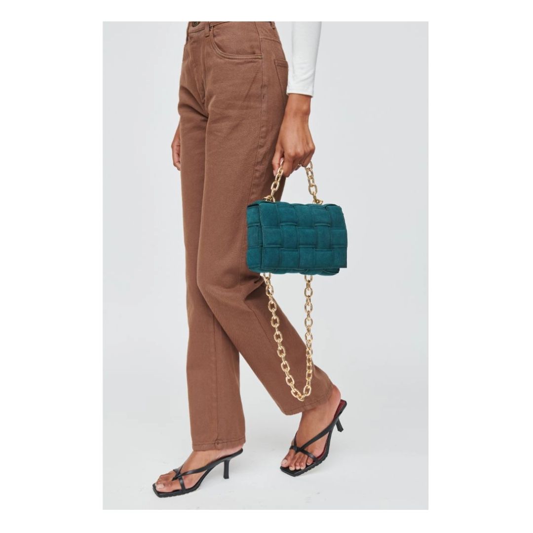 Ines Suede Crossbody - 24355SU - Juniper