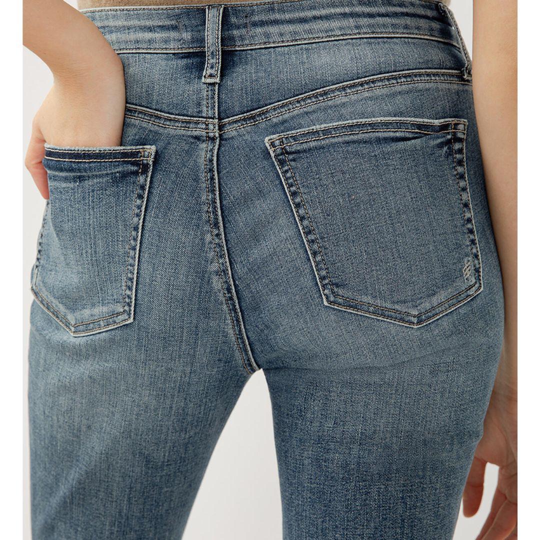 Beau High Rise Slim Leg Jeans - Indigo