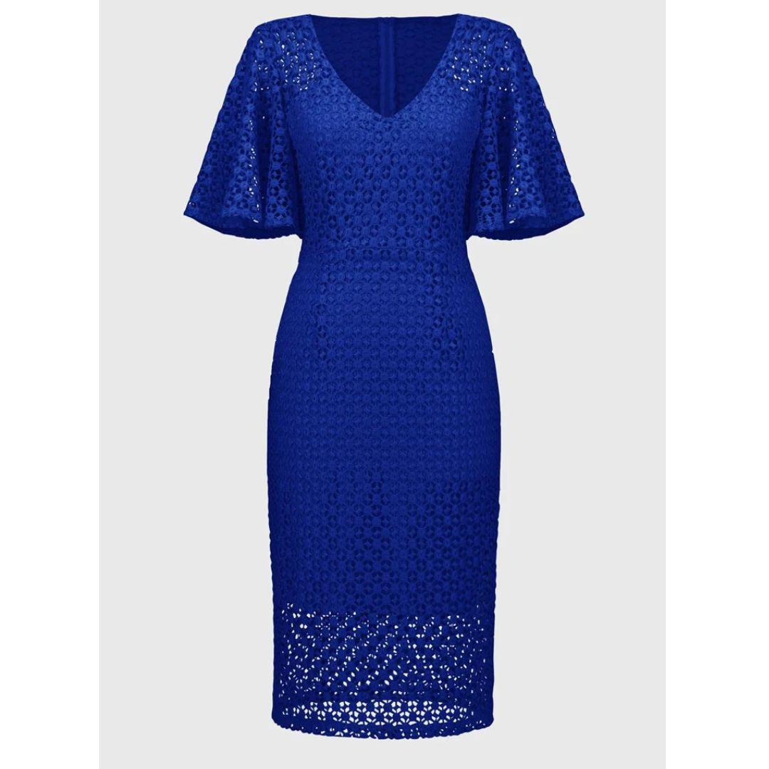 Guipure Lace Sheath Dress - 251744 - Royal Sapphire