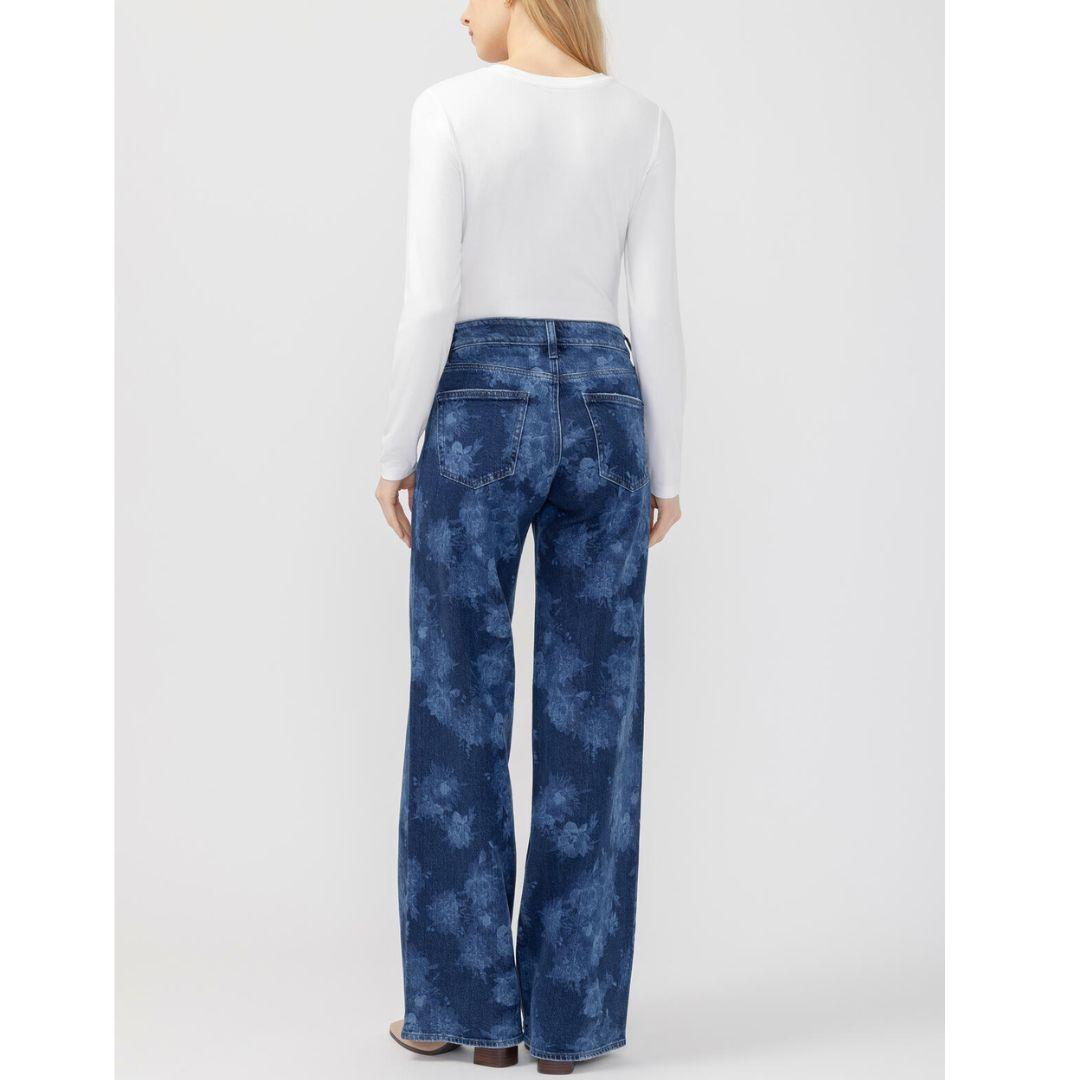 SILVER JEANS Suki Wide Leg Jeans | L93905ADF308 | Floral