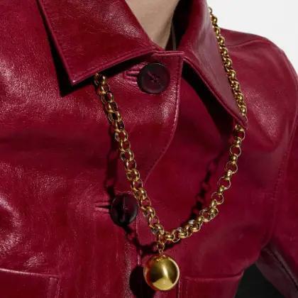 Aalia the Ball and Chain Sphere Necklace | Gold