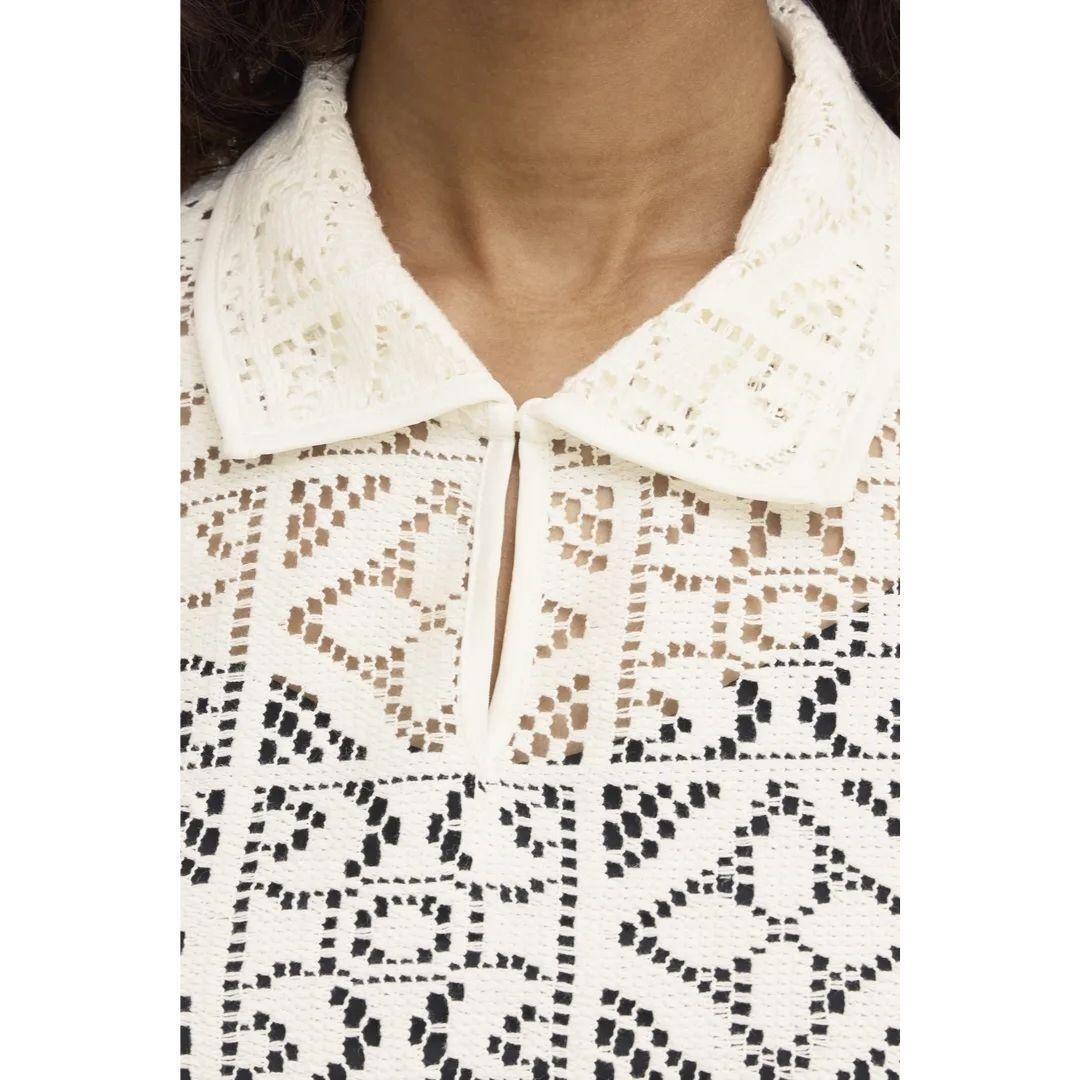 Naima Short Sleeve Crochet Top