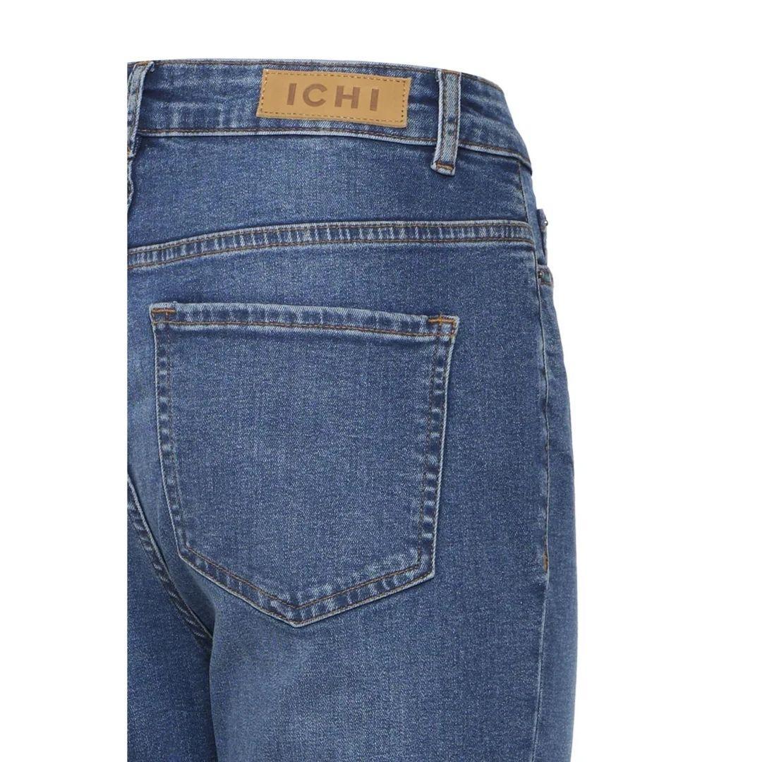 Wiggy Flared High Waist Jeans - 20122437 - Med Blue