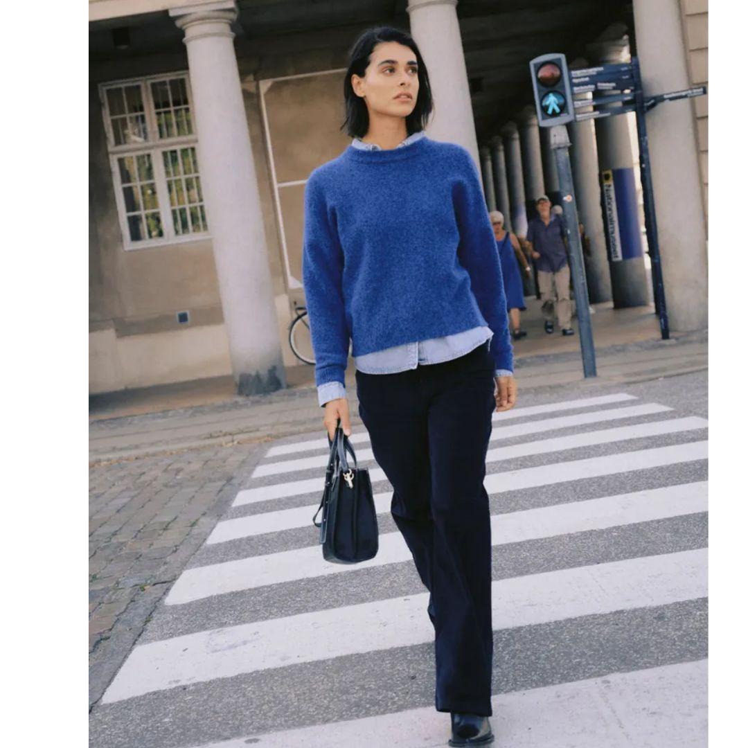 BYOUNG Omea Sweater | 20819591 | Blue Melange