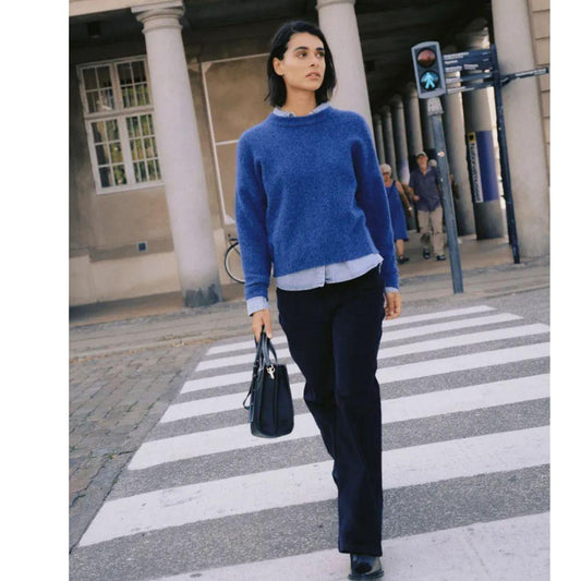 BYOUNG Omea Sweater | 20819591 | Blue Melange