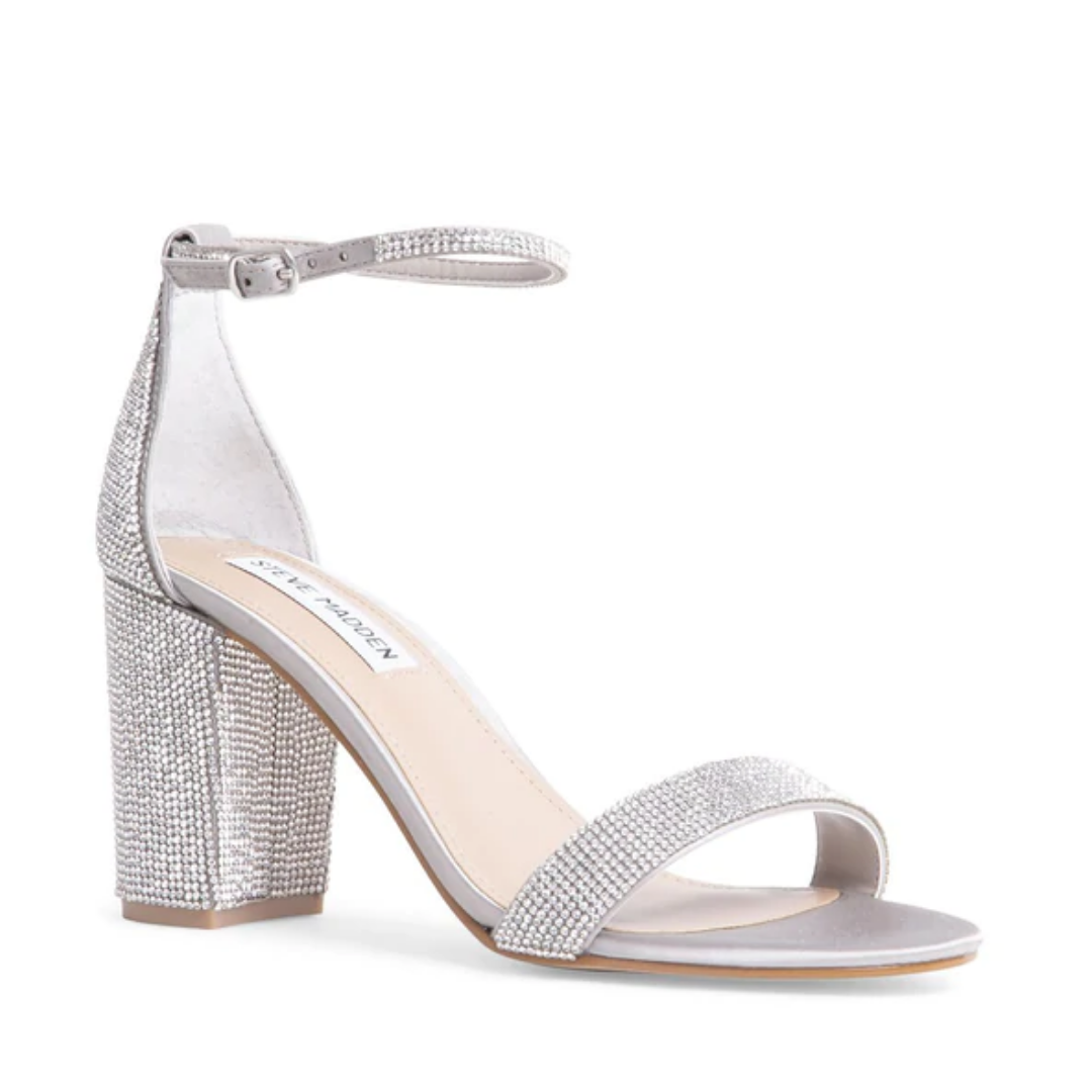 Dylann Diamante Ankle Strap Heels