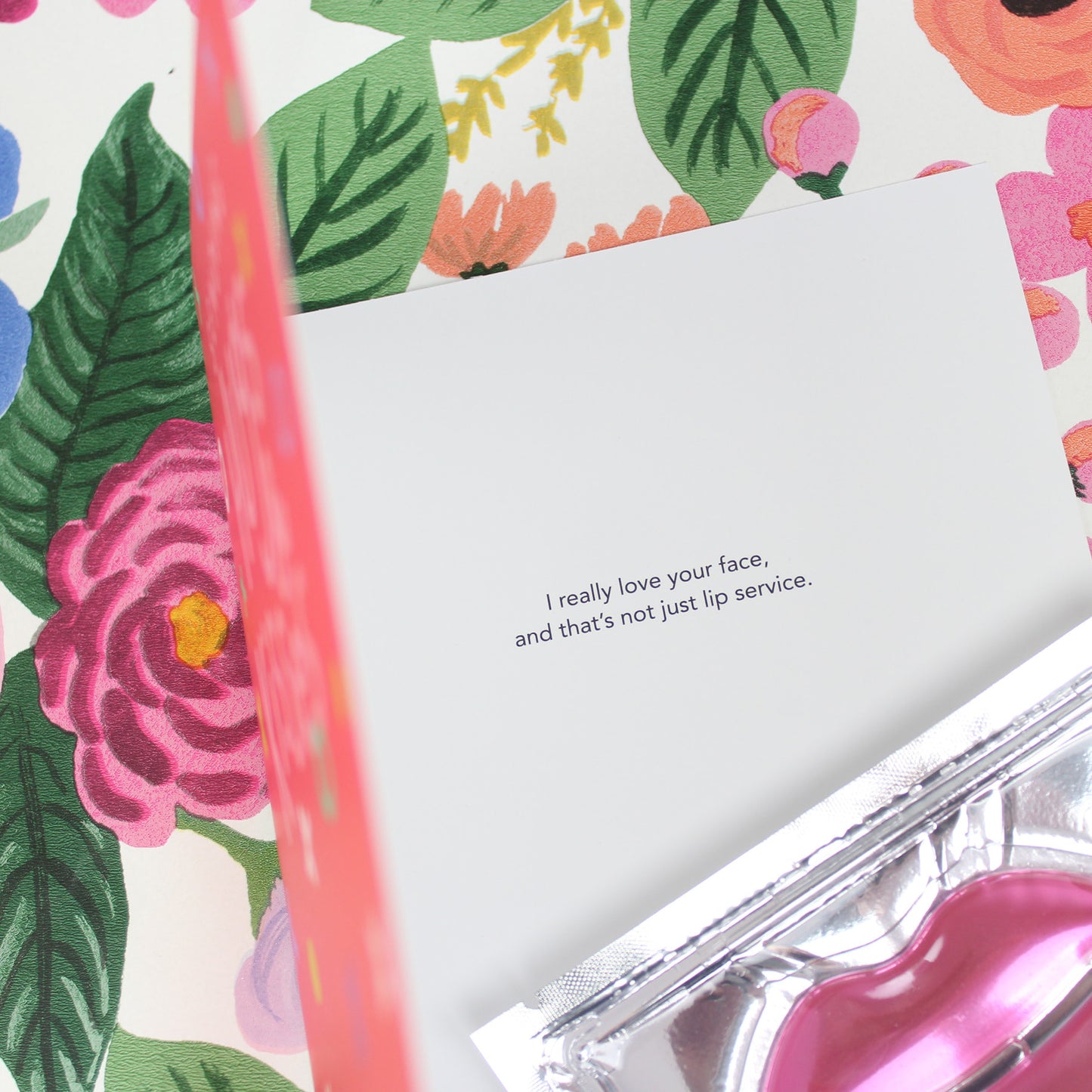 Sending Hugs & Kisses Lip Facial Card