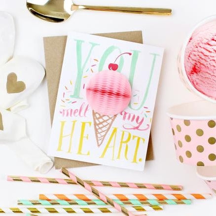 You Melt My Heart Ice Cream Pop-up Card