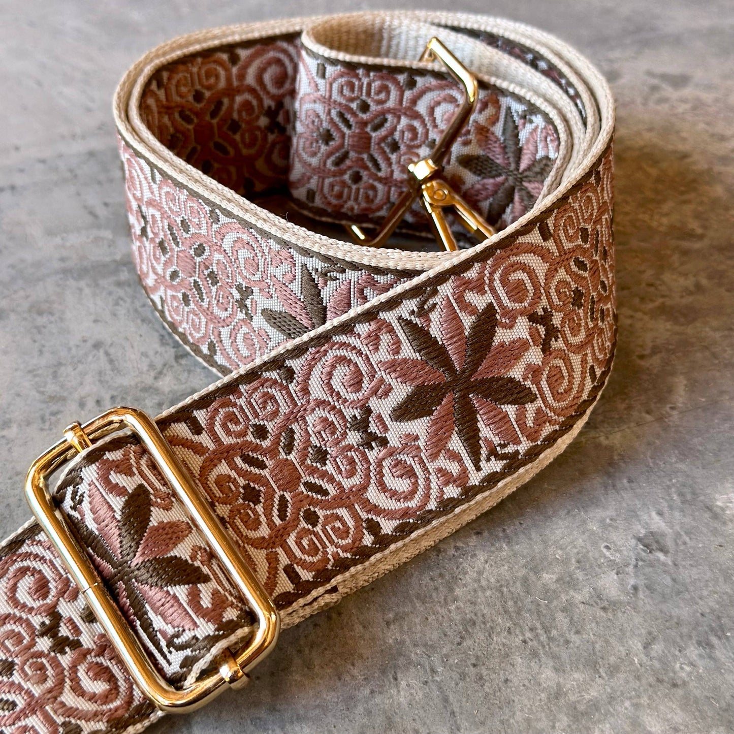 Crossbody Bag Strap - Dusty Rose