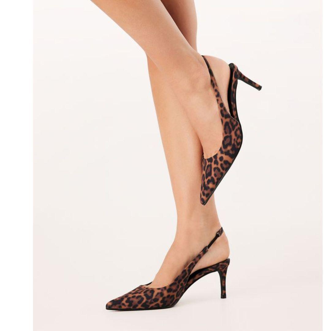 Oskanna Leopard Slingback Heel