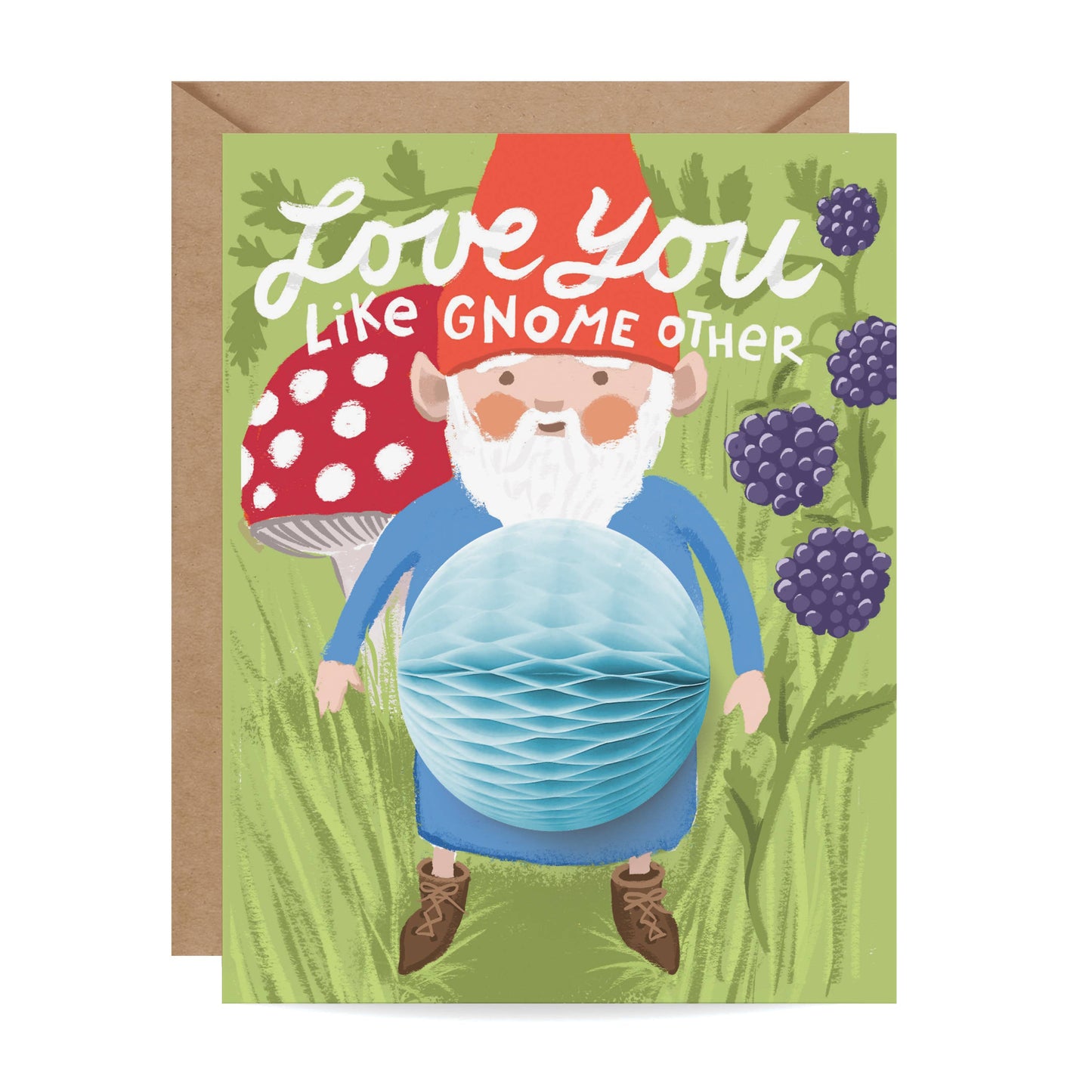 Love You Gnome Pop-up Card