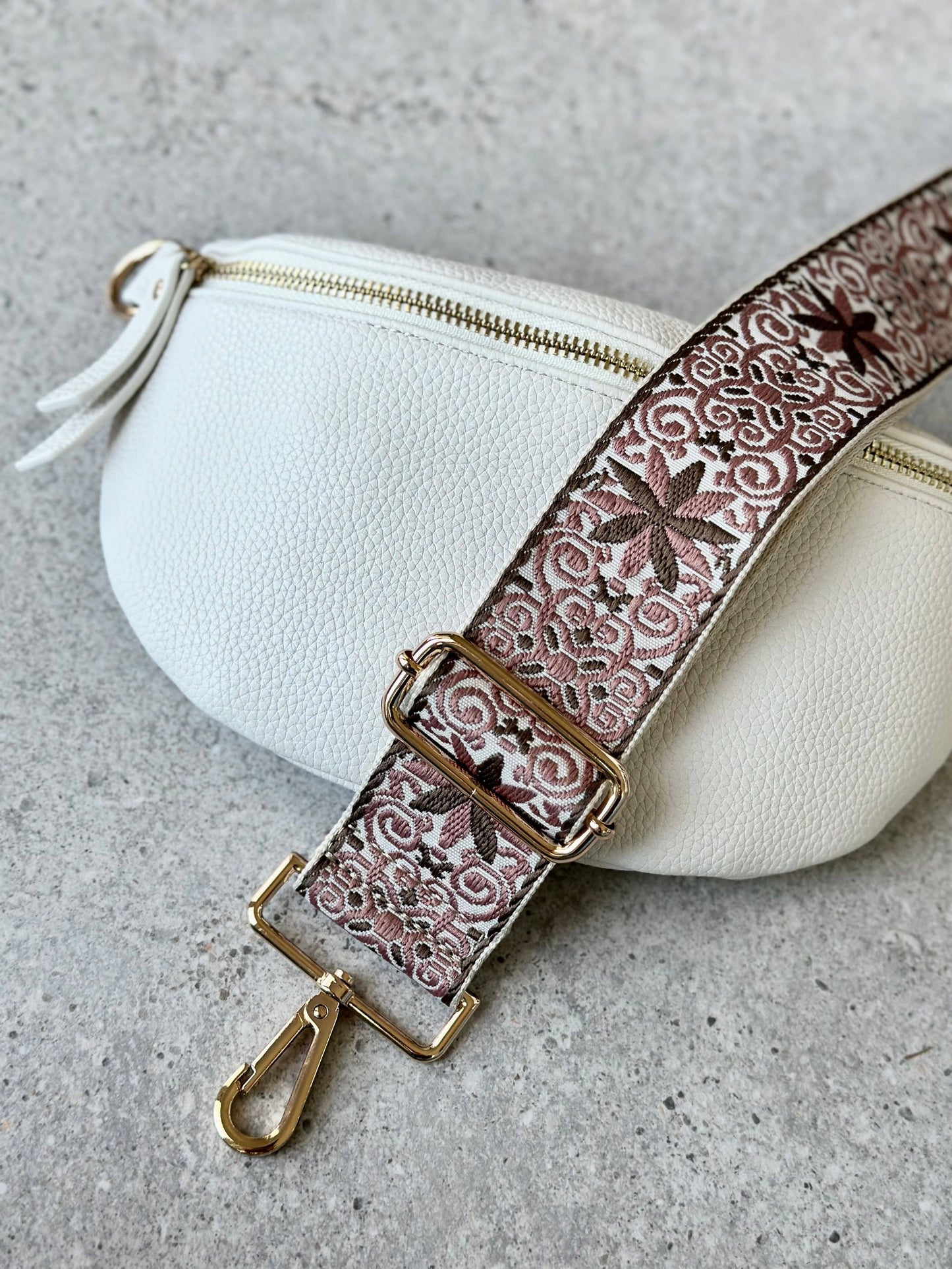 Crossbody Bag Strap - Dusty Rose