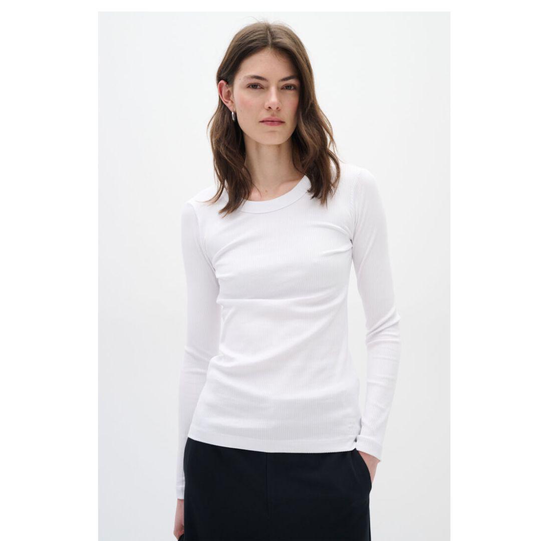 Dagna Long Sleeved Ribbed Shirt