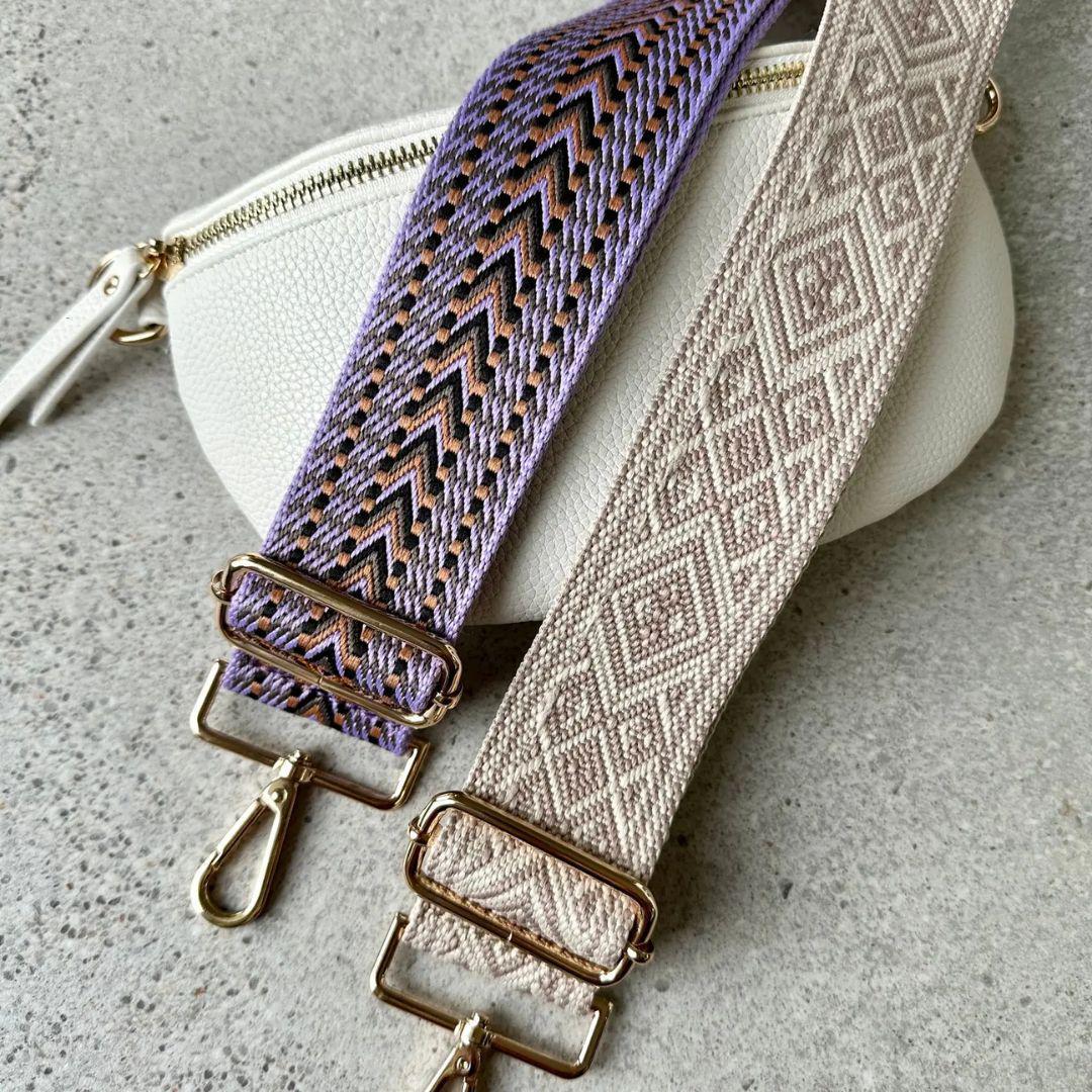 Justine Brooks Design Bag Strap - Understated Chevron