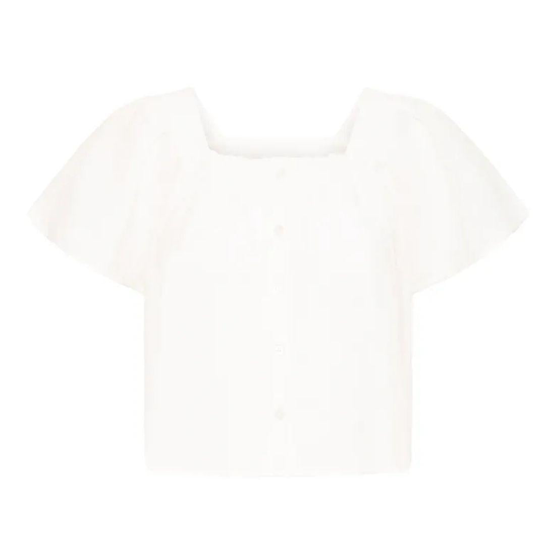 Foxa Short Sleeve Top - 20125883 - Cloud Dancer