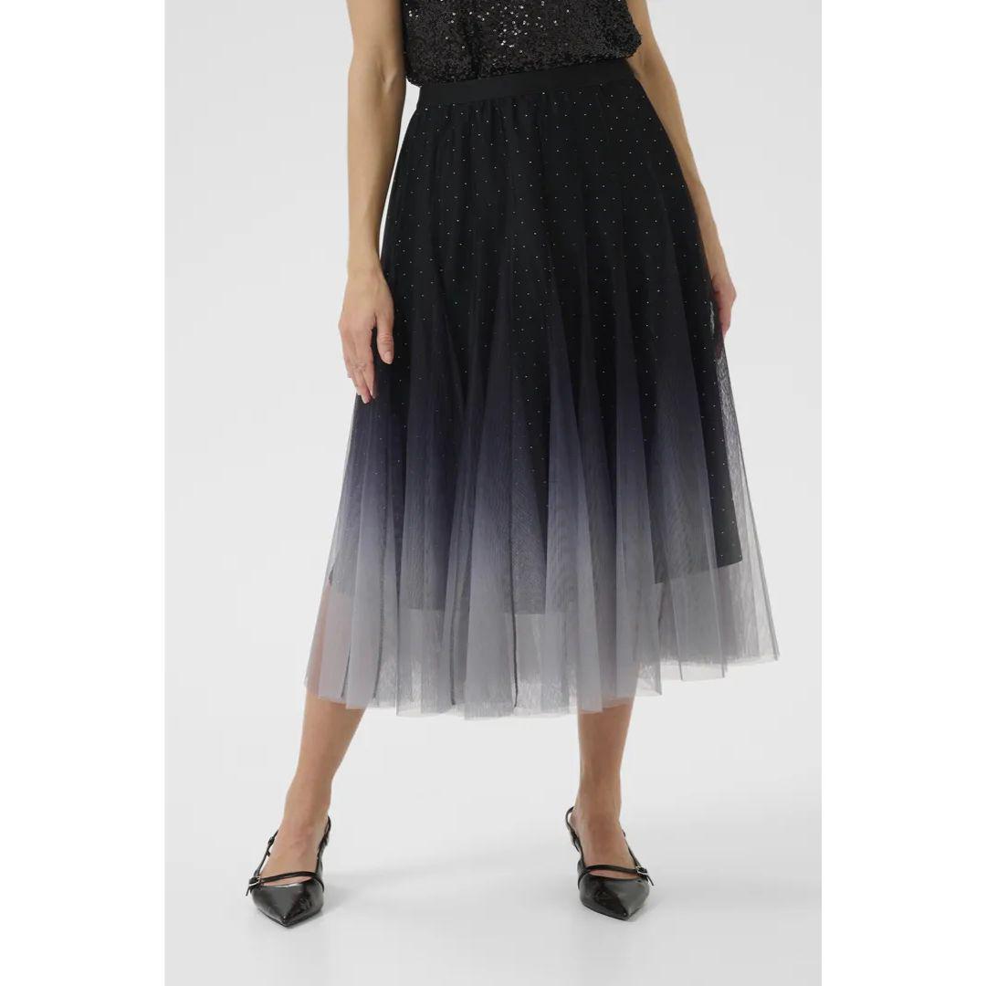Glittery Mesh Skirt - 10614440 - Windward