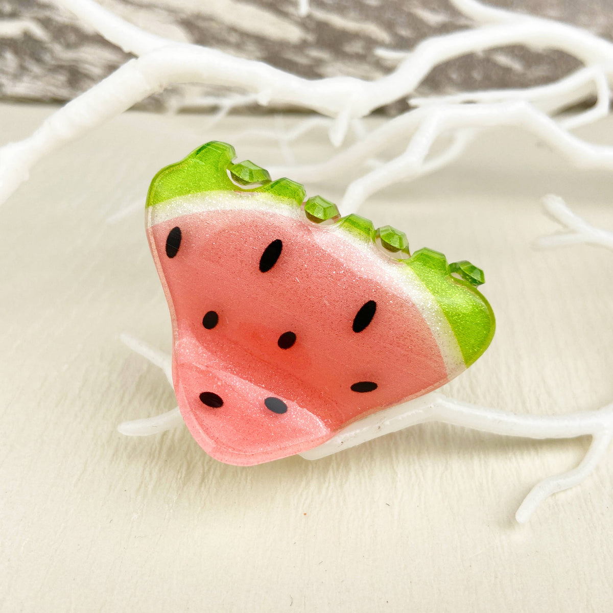 Fruit Rainbow Fun Hair Clip - Lemon
