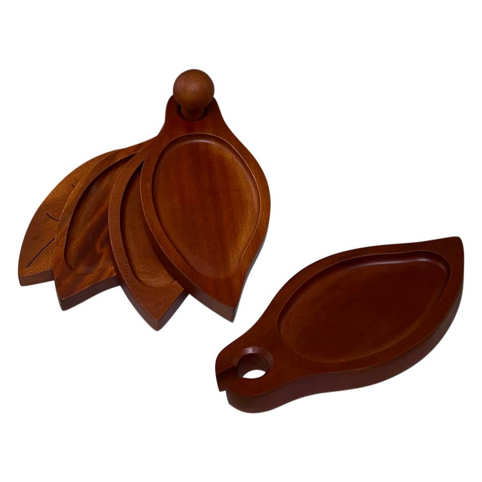 Appetizer Tray Mahogany Design - Pineapple - 5420PA