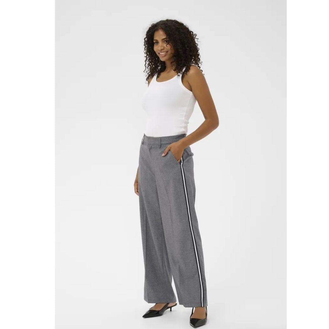 Ramona Pants - 10511089 - Grey Melange