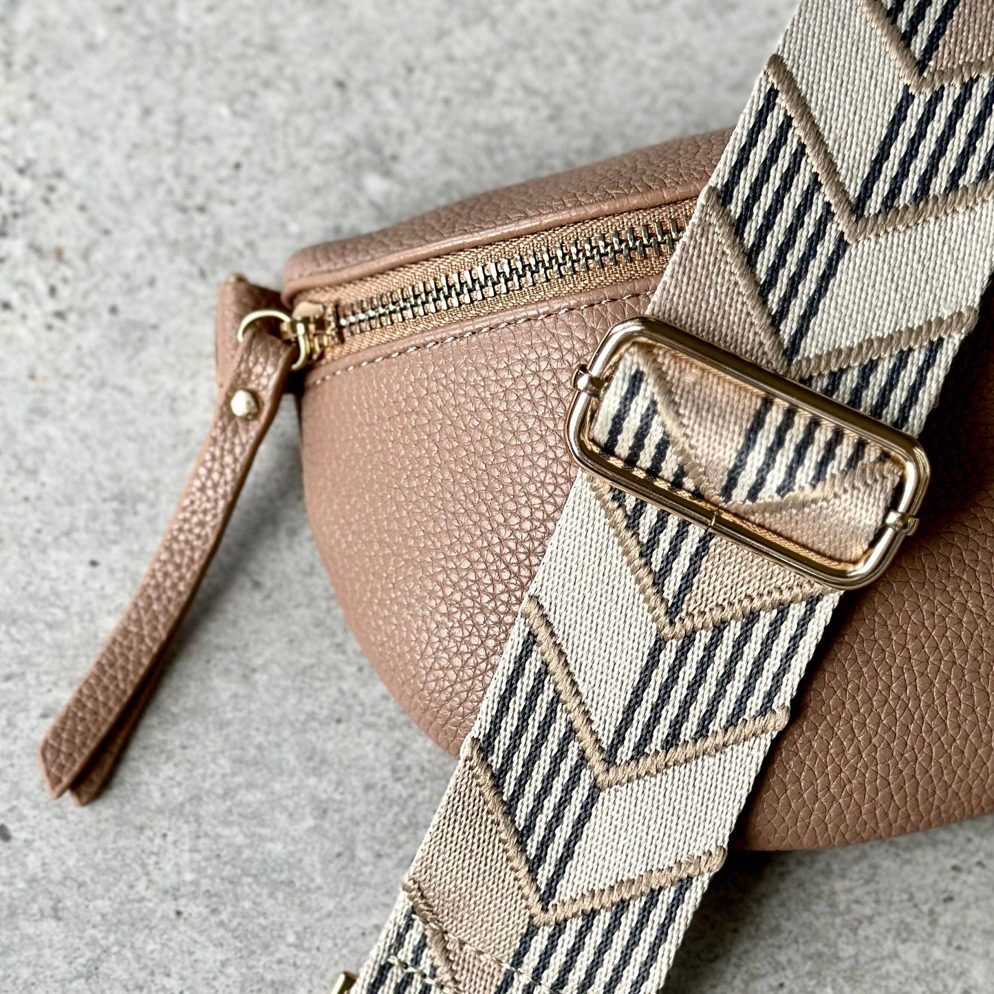 Crossbody Bag Strap - Beige Modern