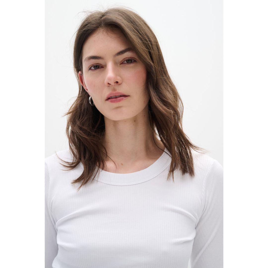 Dagna Long Sleeved Ribbed Shirt