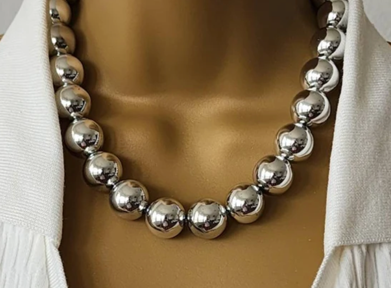 Barbara Ball Necklace - Silver