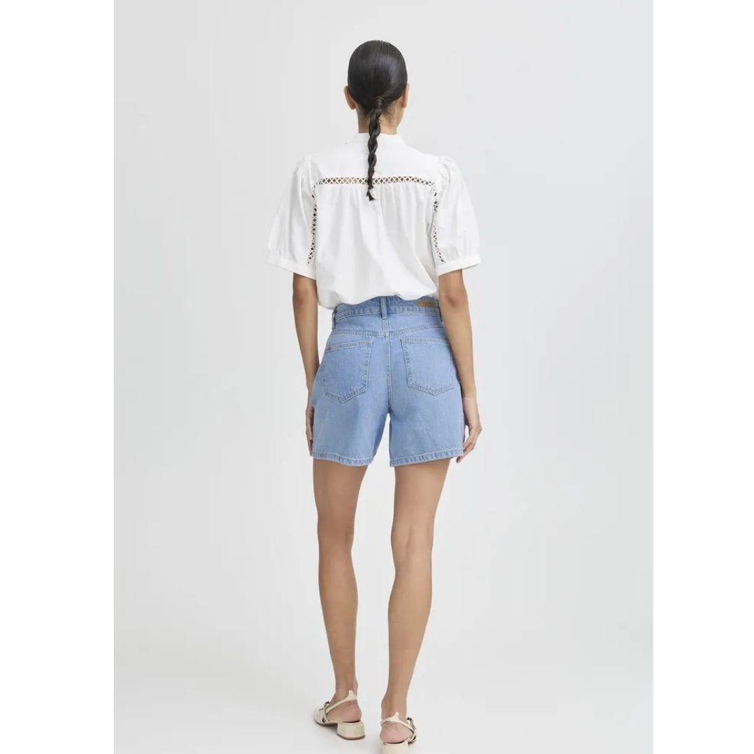 Kallie Shorts - 20816764 - Light Blue Denim