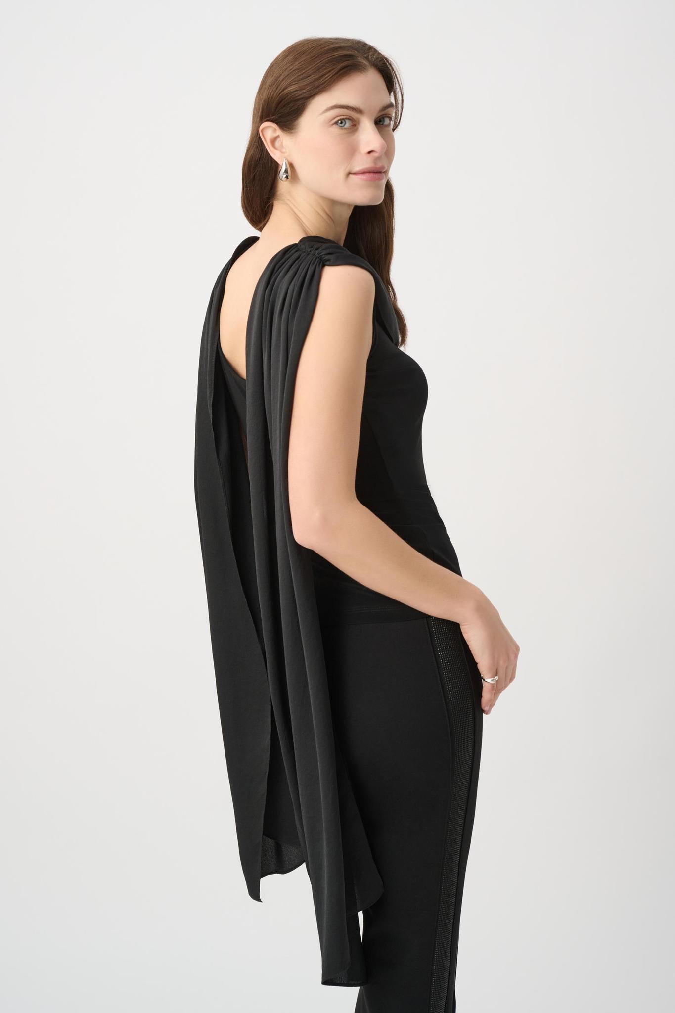 JOSEPH RIBKOFF Scarf Collar Fitted Top | 264113