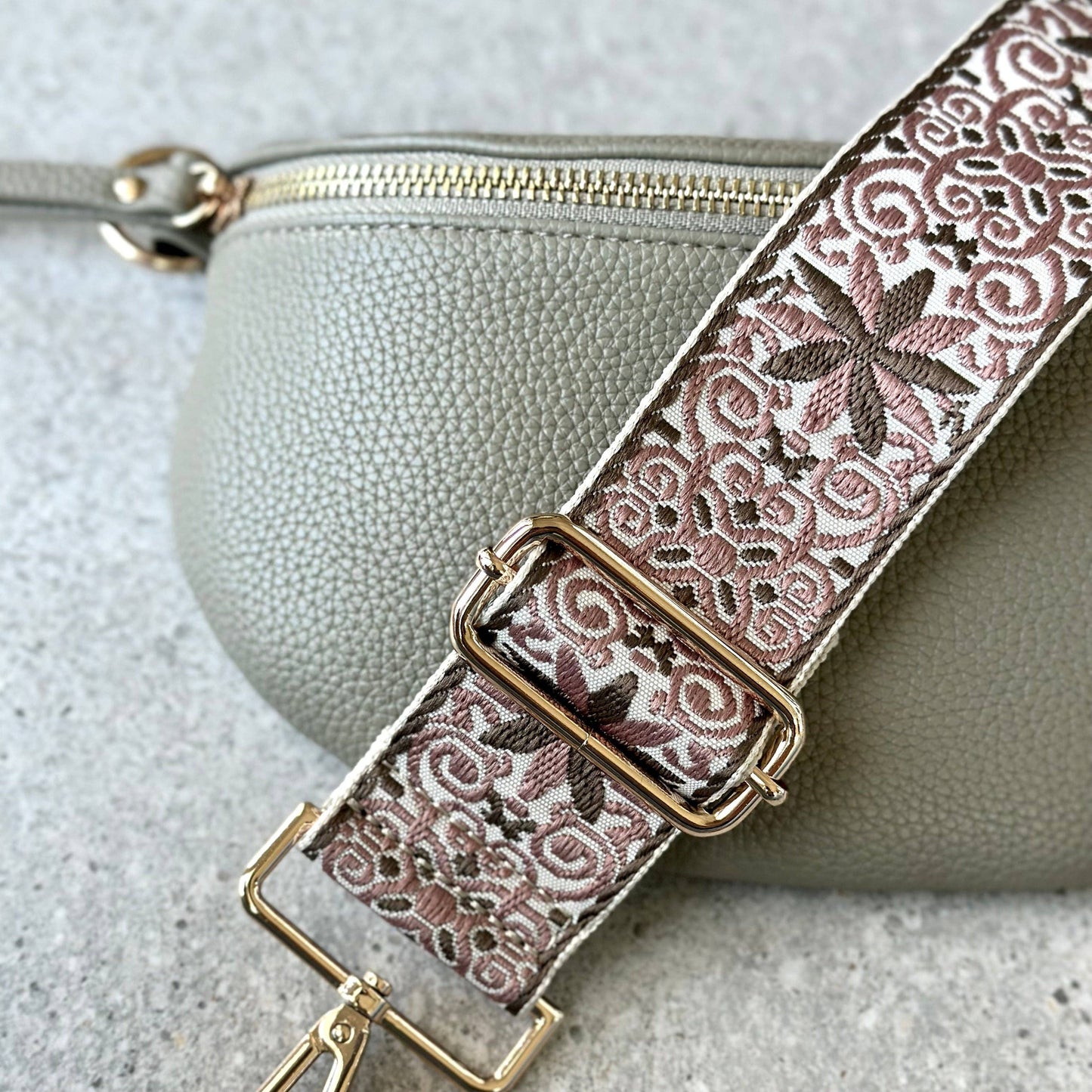 Crossbody Bag Strap - Dusty Rose