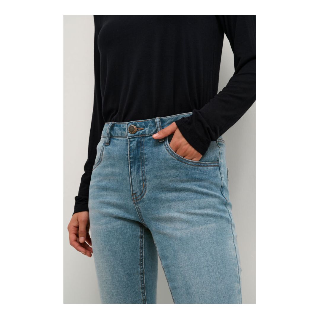 Chianna Bootcut Jeans - 50109983 - Blue Wash