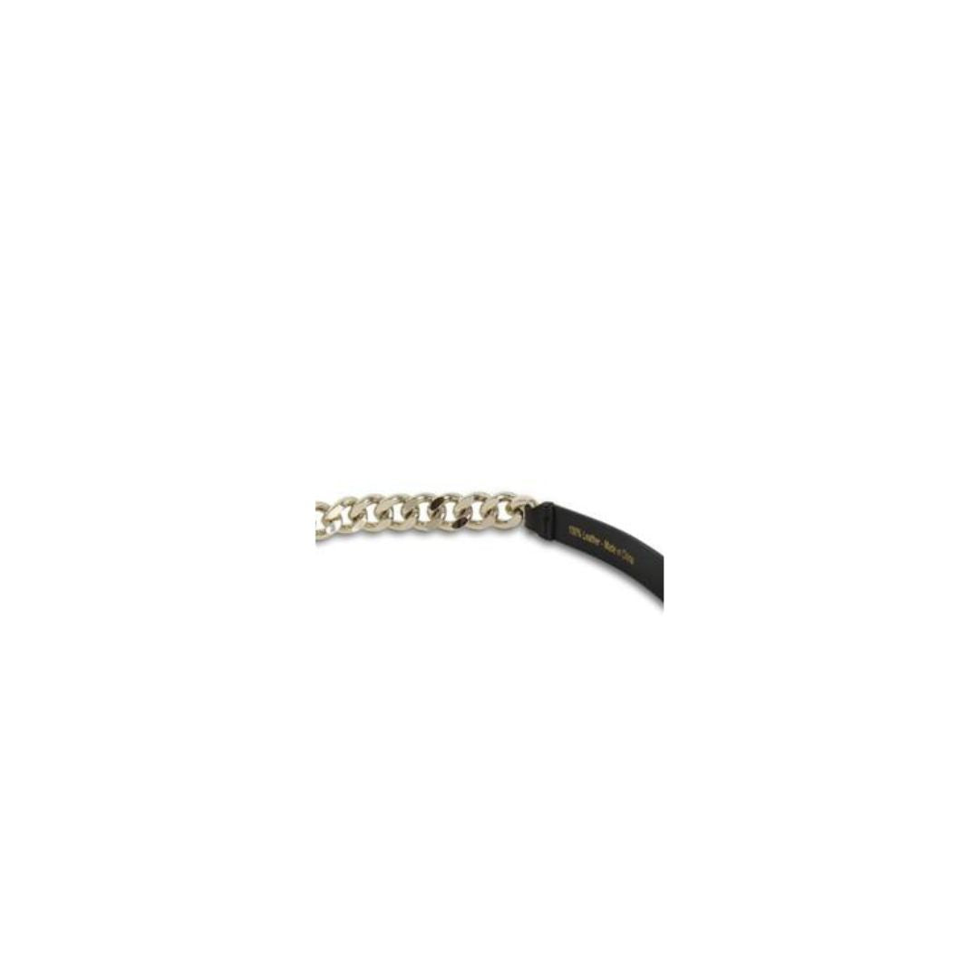 Georg Thin Leather Chain Belt