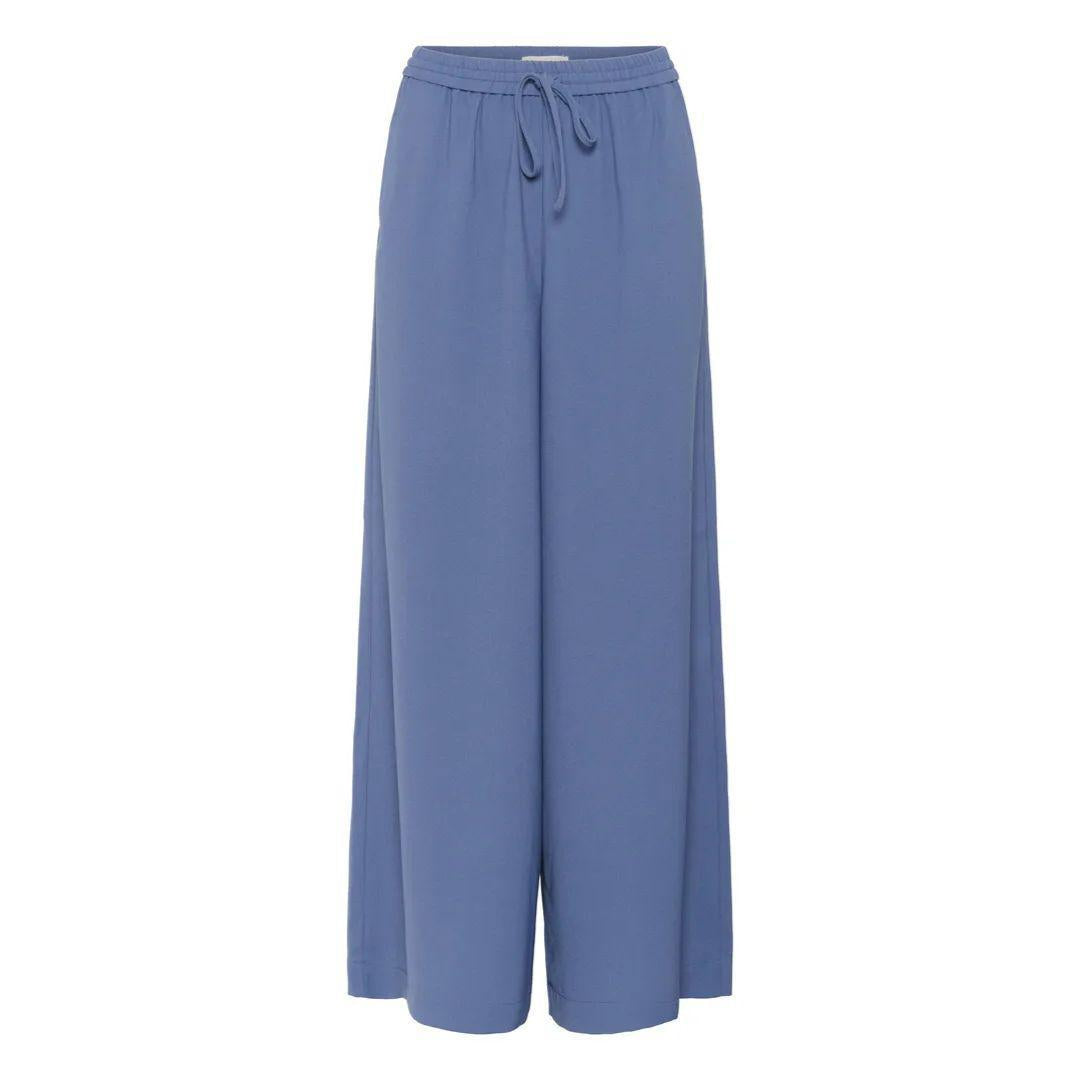 Shirley Wide Leg Pants | Bijou Blue