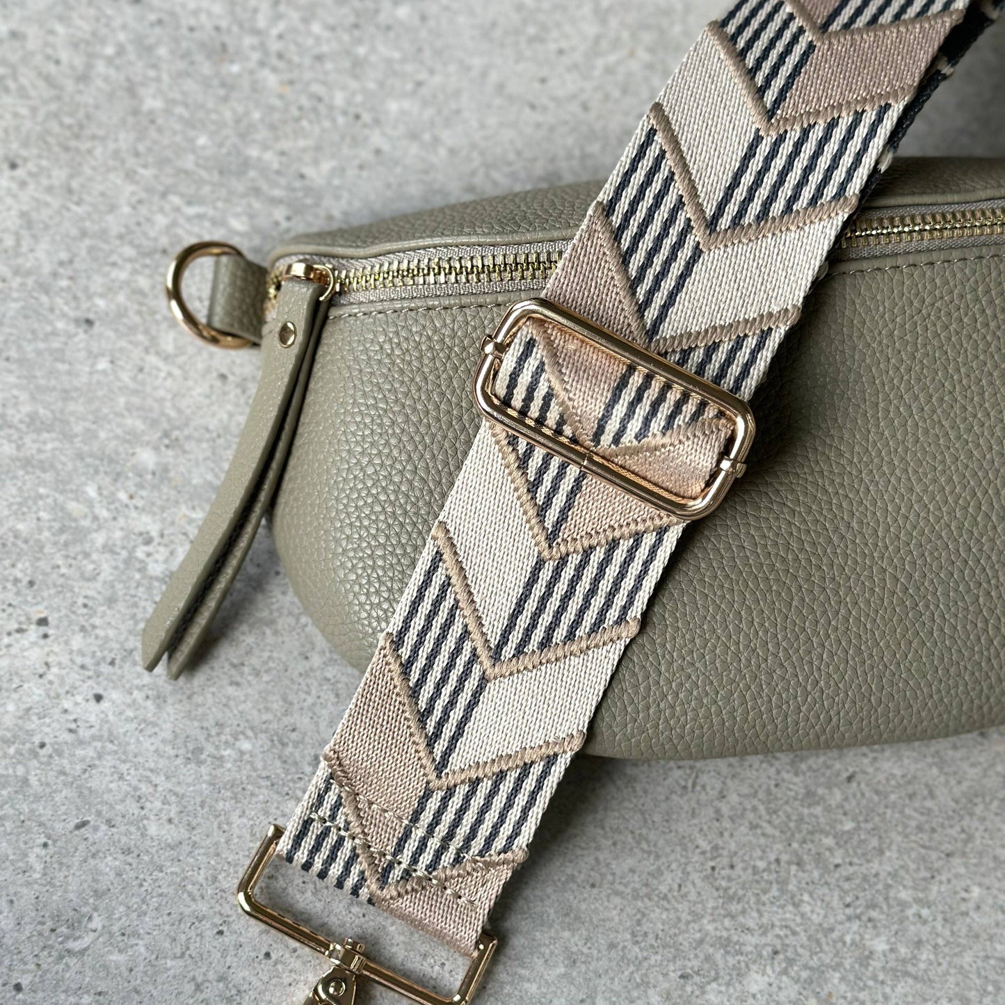 Crossbody Bag Strap - Beige Modern